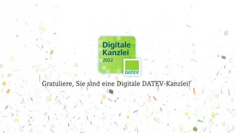 Auszeichnung Digitale DATEV-Kanzlei