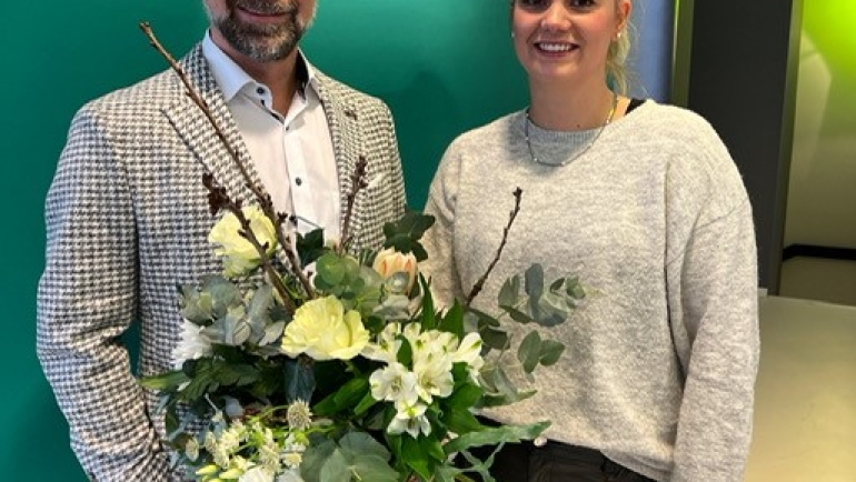 10-Jähriges Firmenjubiläum von Frau Schiener